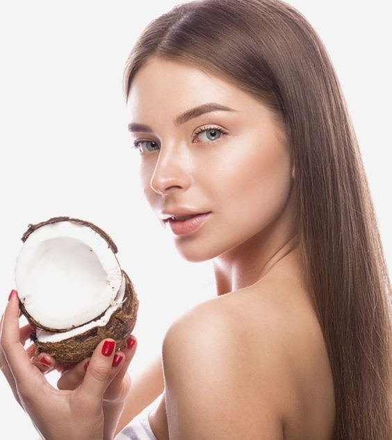girl with coconut 
