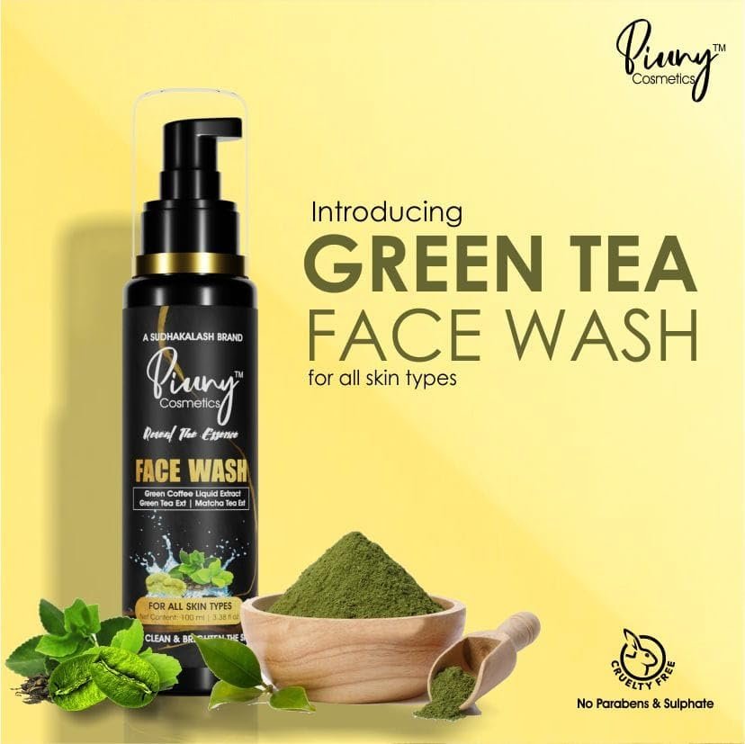 Piuny green tea face wash