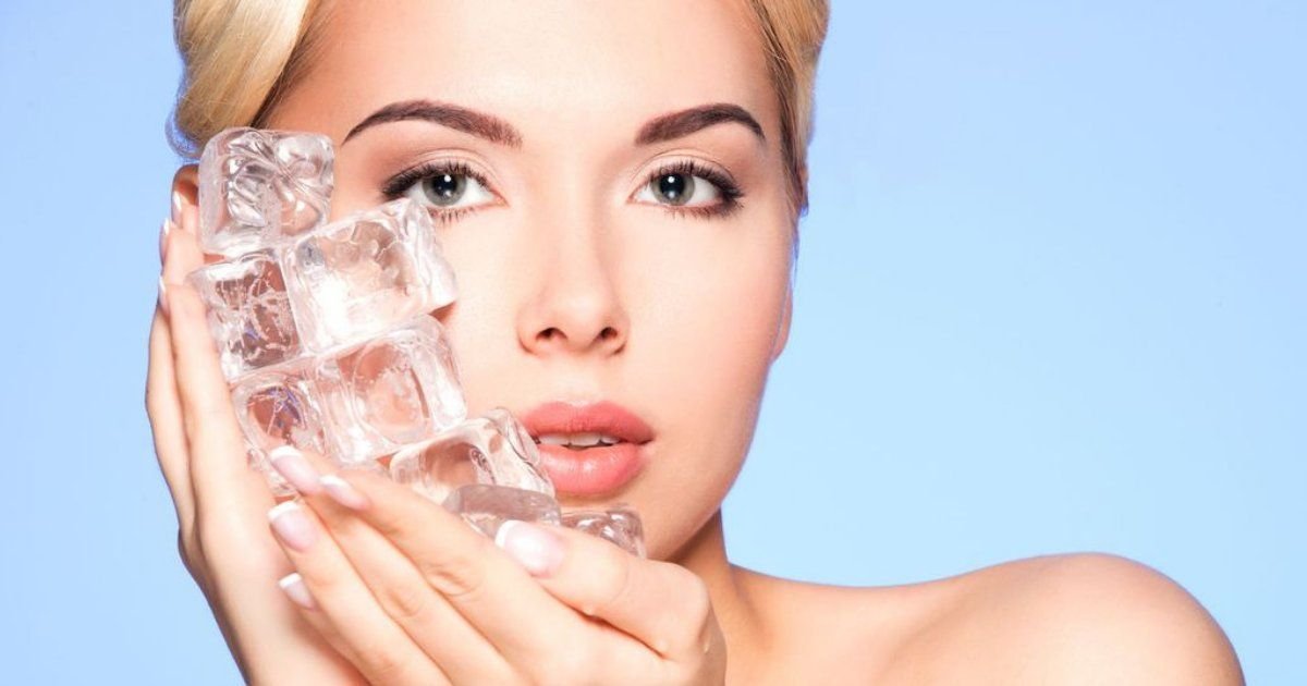 benefits of ice on face